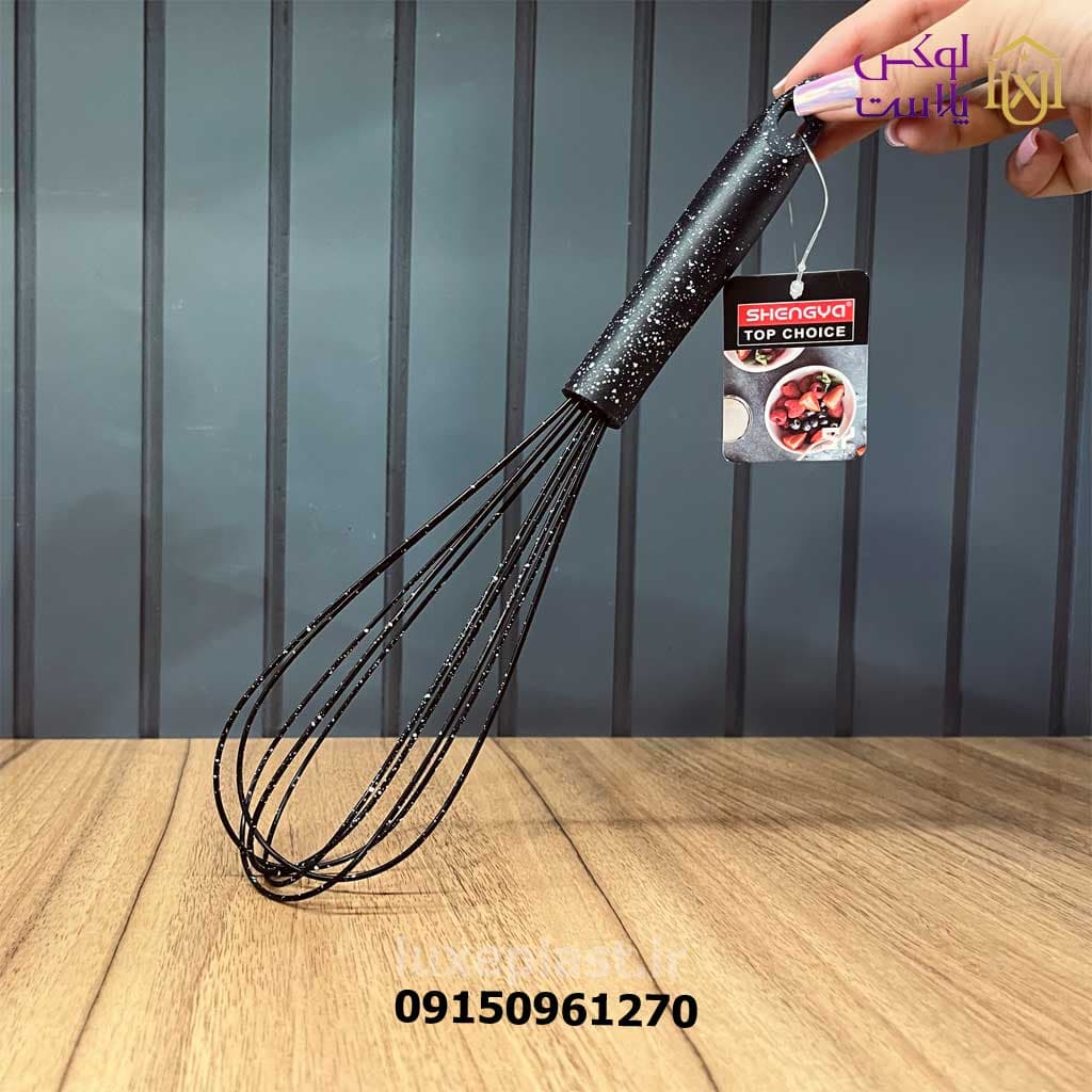 همزن دستی سیلیکونی خالدار شنگیا کد7460 — تصویر ۳