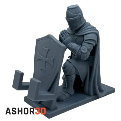 هولدر موبایل طرح شوالیه | پایه پرینت سه بعدی Ashor3D