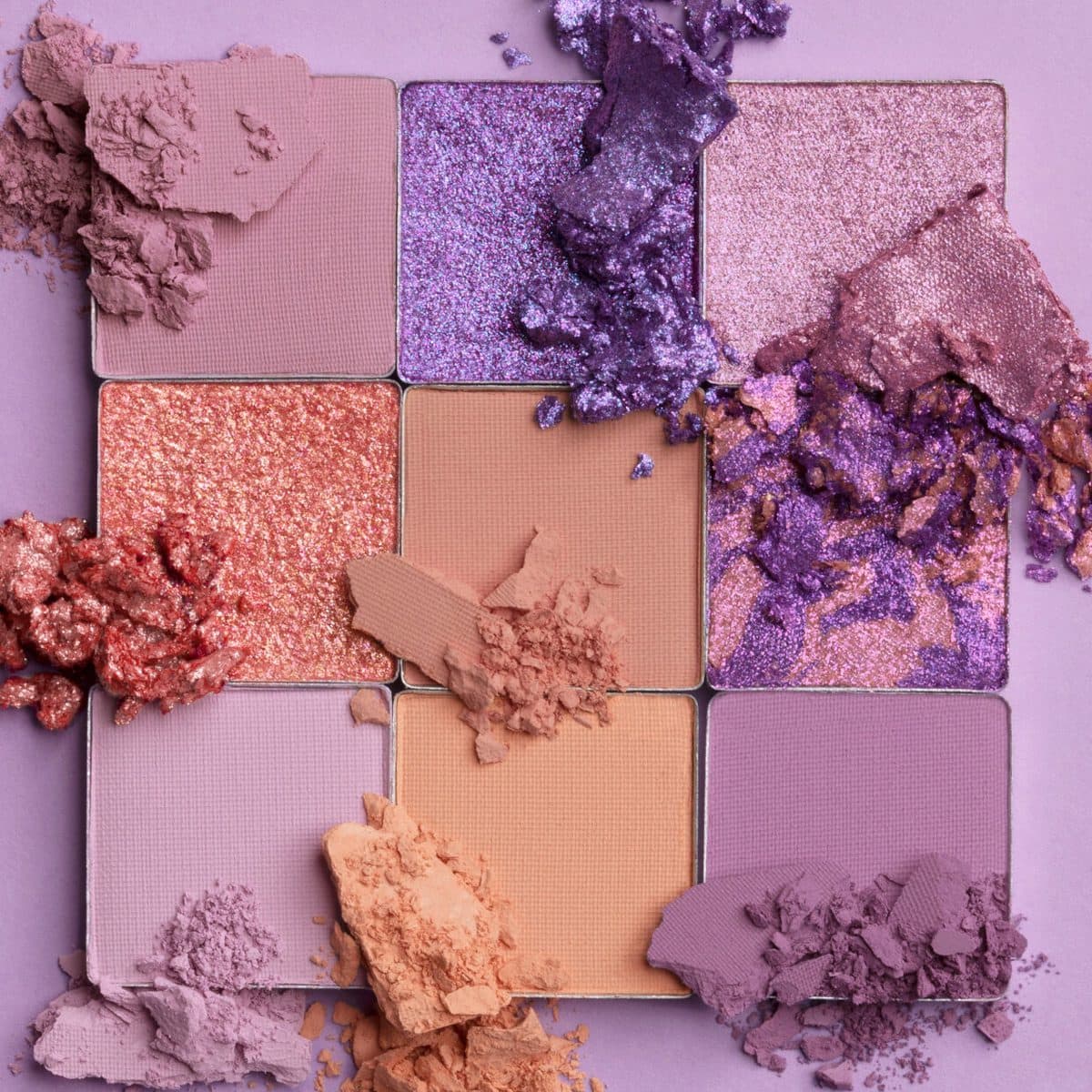 پالت سایه 9 رنگ پاستل لیلاک هدی بیوتی HUDA BEAUTY PASTELS LILAC EYESHADOW PALETTE — تصویر ۱۰