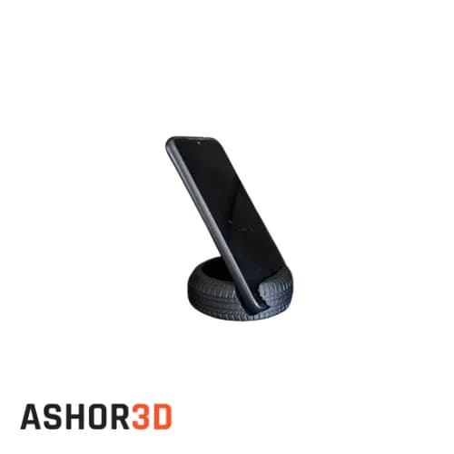 هولدر موبایل طرح تایر | استند رومیزی پرینت سه‌بعدی Ashor3D — تصویر ۳