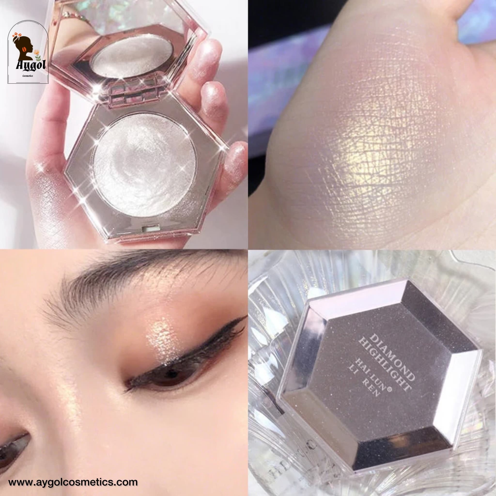 هایلایتر فنتی بیوتی مدل دیاموند بمب الماس Fenty beauty by Rihanna diamond bomb all_over diamond veil — تصویر ۸