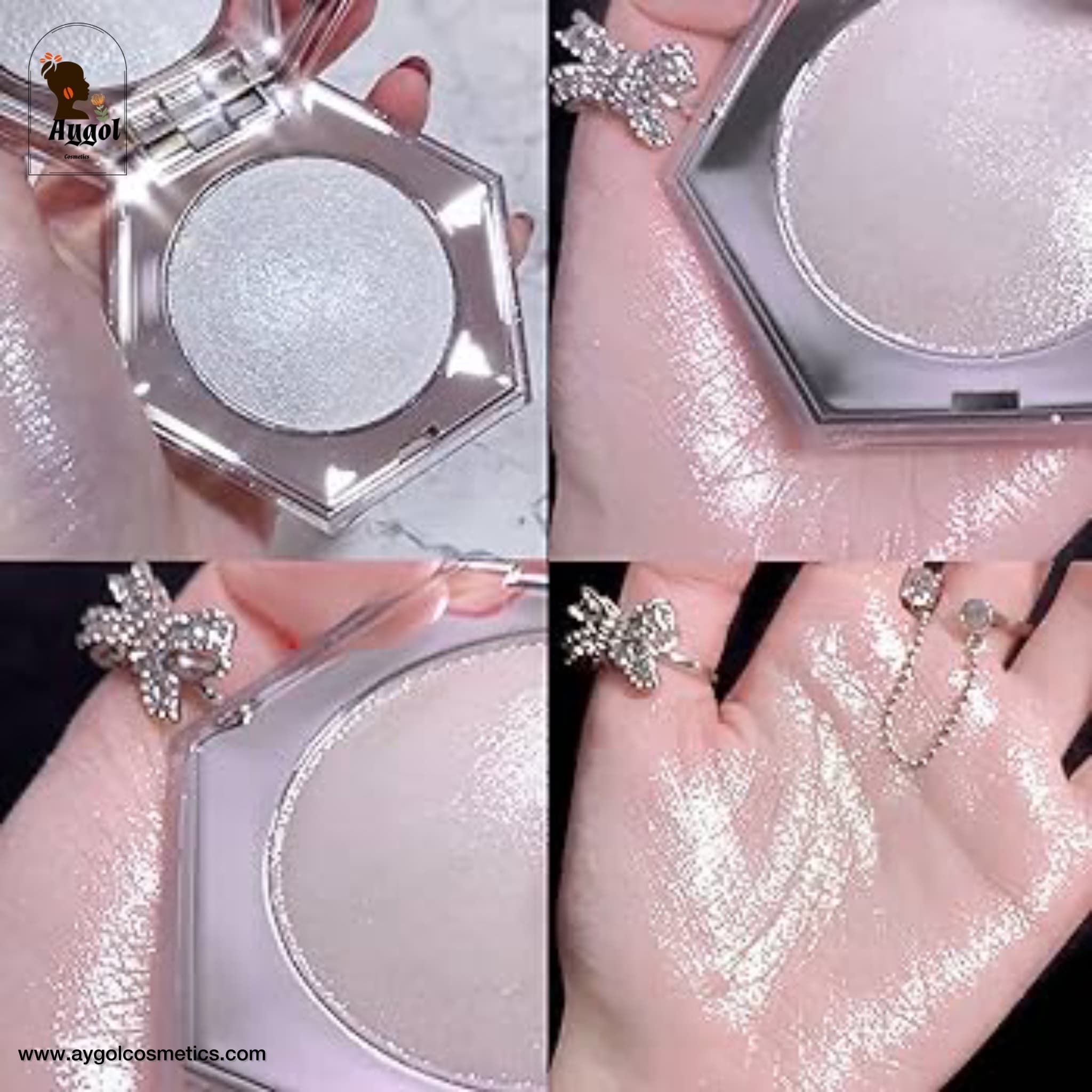 هایلایتر فنتی بیوتی مدل دیاموند بمب الماس Fenty beauty by Rihanna diamond bomb all_over diamond veil — تصویر ۶