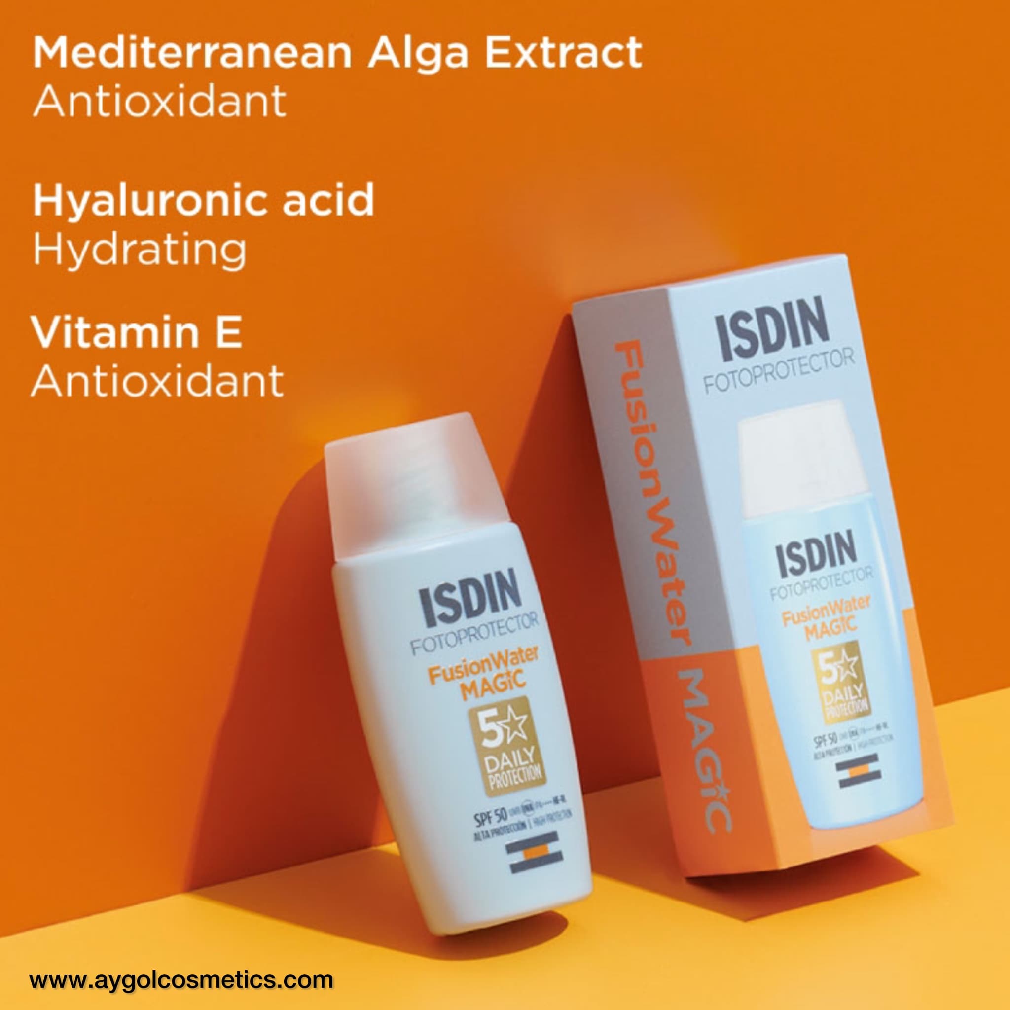 ضد آفتاب فوق العاده سبک فیوژن واتر مجیک ایزدین با SPF 50 Isdin Fusion Water Magic SPF 50 — تصویر ۴