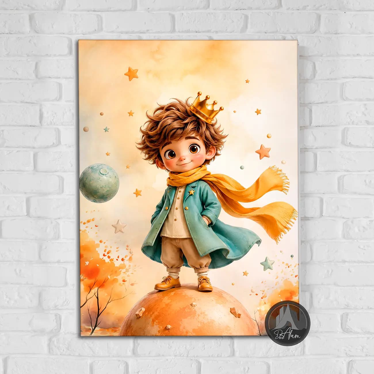 تابلو پسرانه شازده کوچولو روی سیاره DA-9015 | اتاق کودک — تصویر ۶