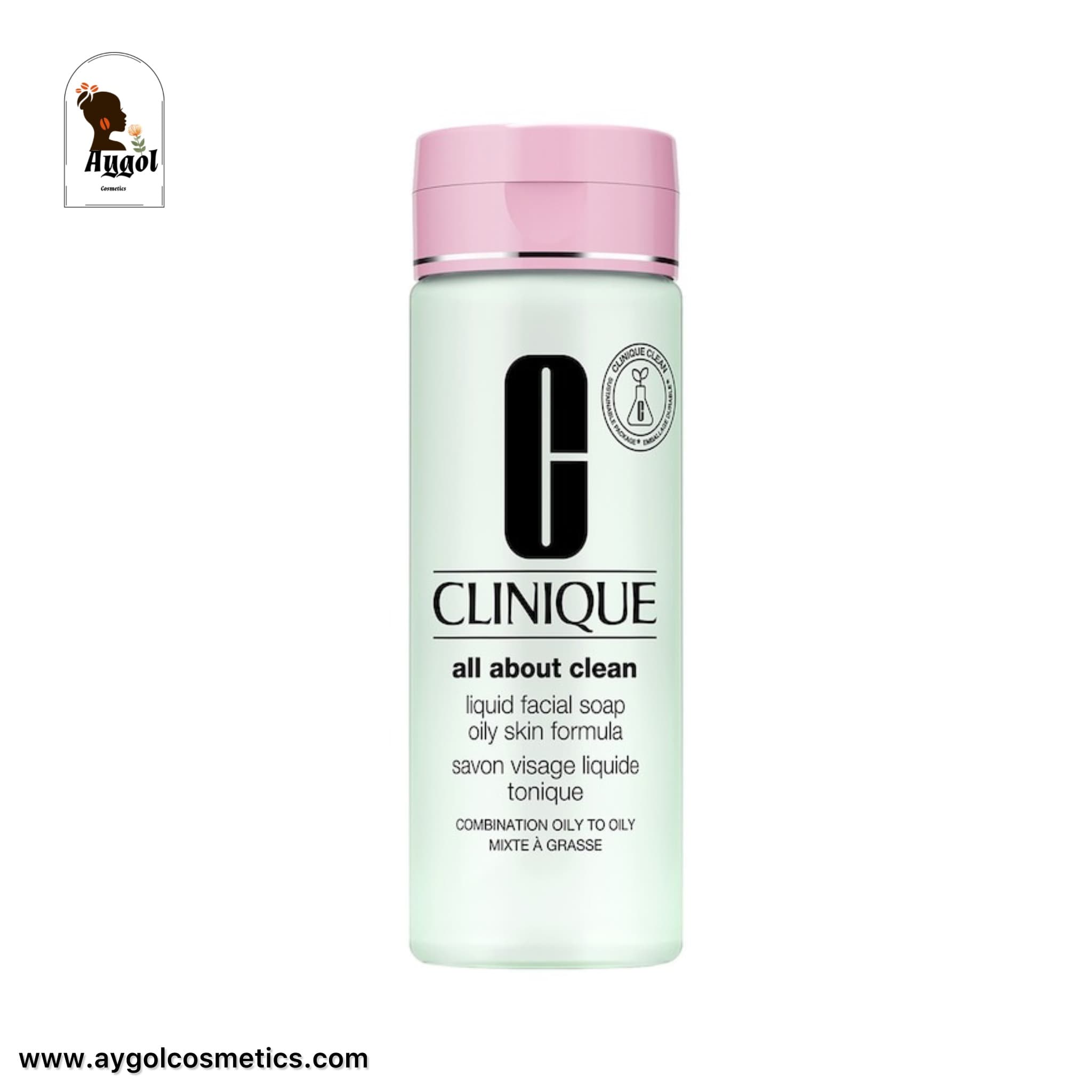 صابون مایع صورت کلینیک Clinique مدل All about clean مخصوص پوست چرب و مختلط