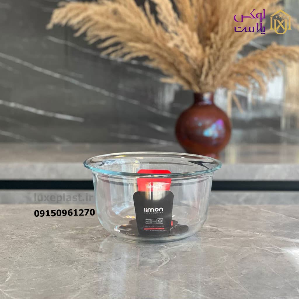 کاسه گرد شیشه ای 3 و 4 لیتر لیمون کد2294 — تصویر ۵
