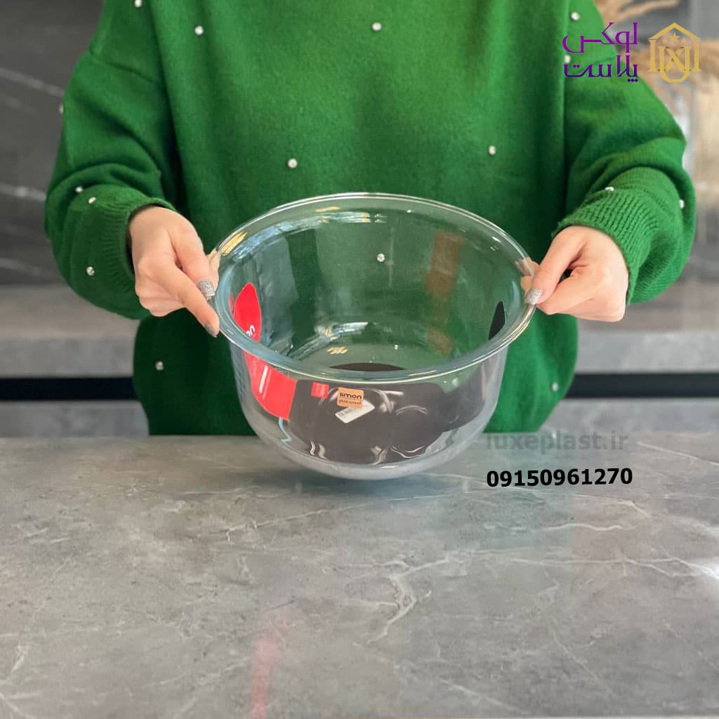 کاسه گرد شیشه ای 3 و 4 لیتر لیمون کد2294 — تصویر ۶