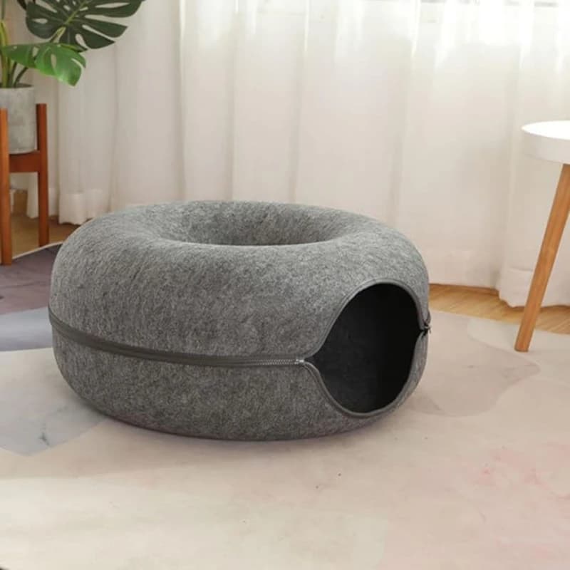 جای خواب تونلی گربه مدل دونات Donut — تصویر ۸