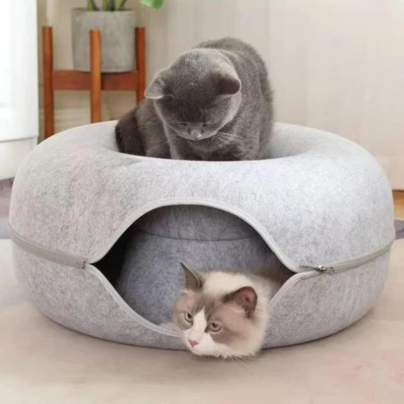 جای خواب تونلی گربه مدل دونات Donut