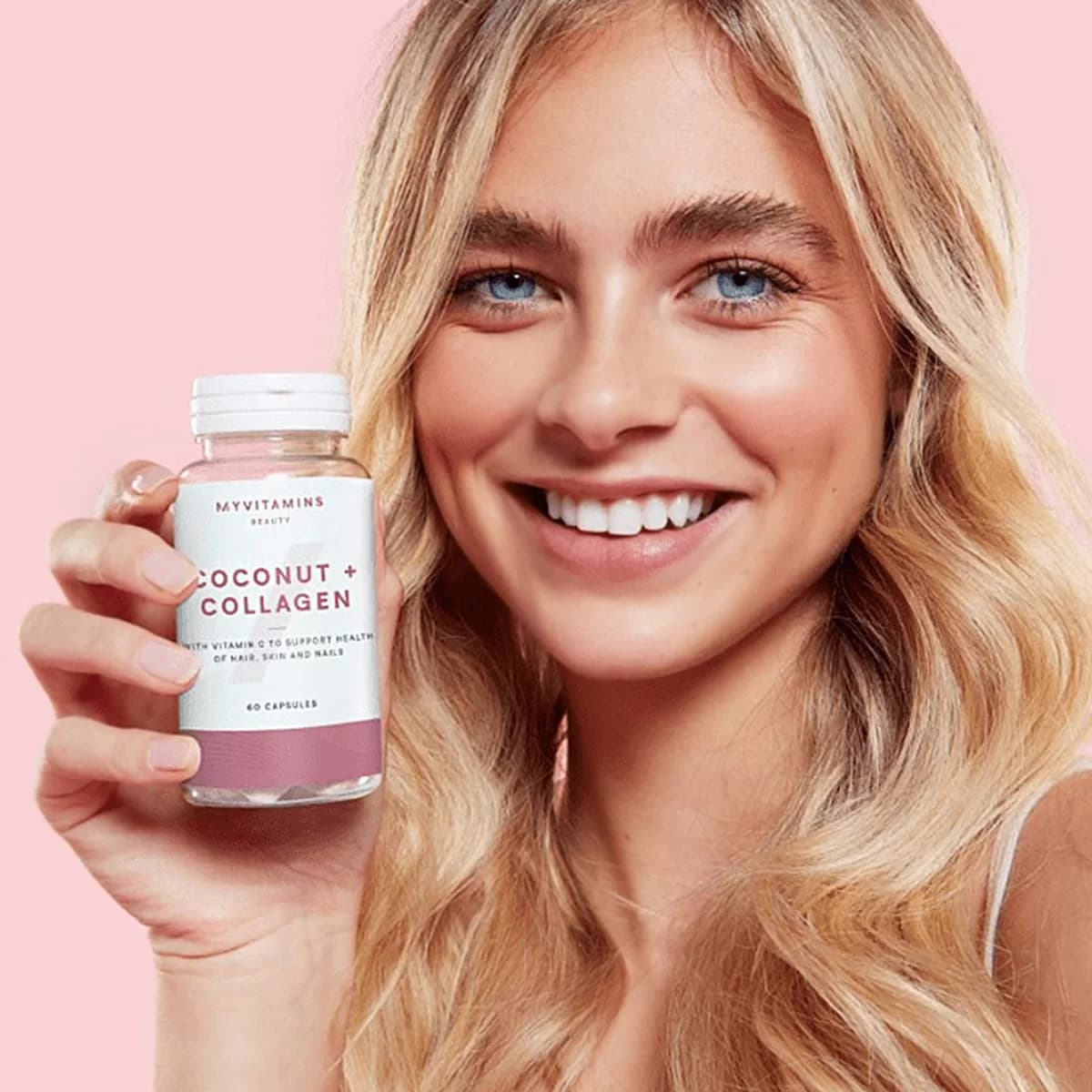 کپسول کوکونات کلاژن مای ویتامینز 180 عددی Myvitamins Coconut And Collagen Capsule — تصویر ۳