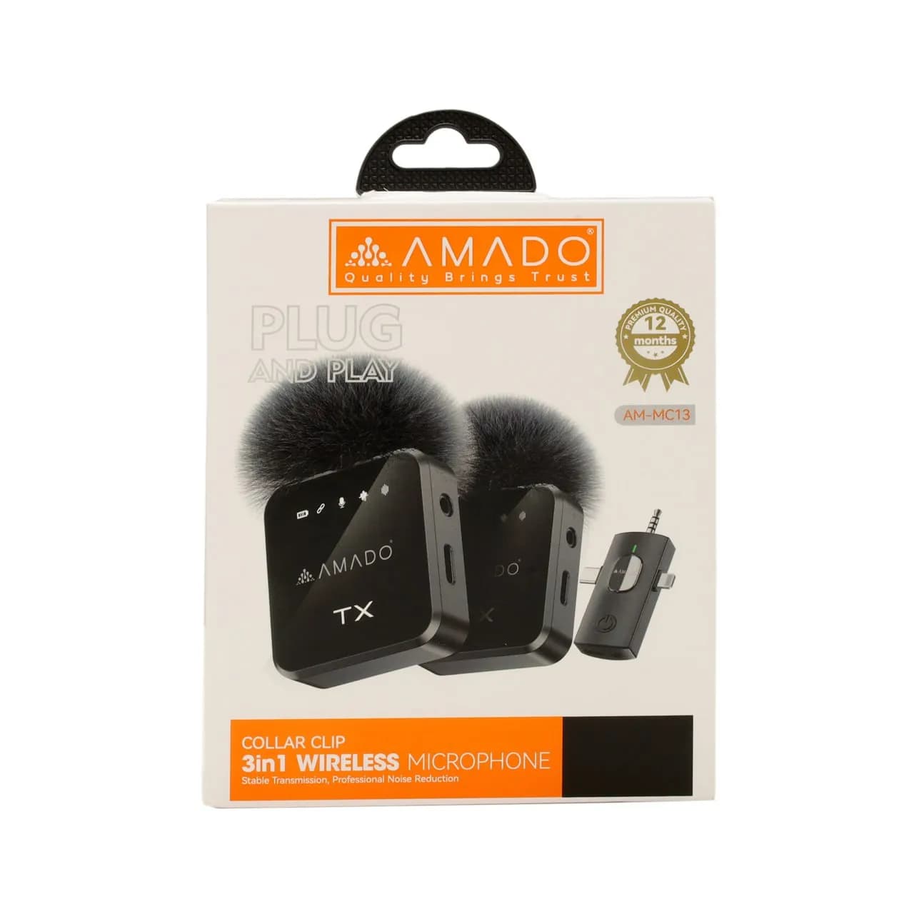 میکروفون بی‌سیم 3 در 1 آمادو مدل AMADO MC13 — تصویر ۷