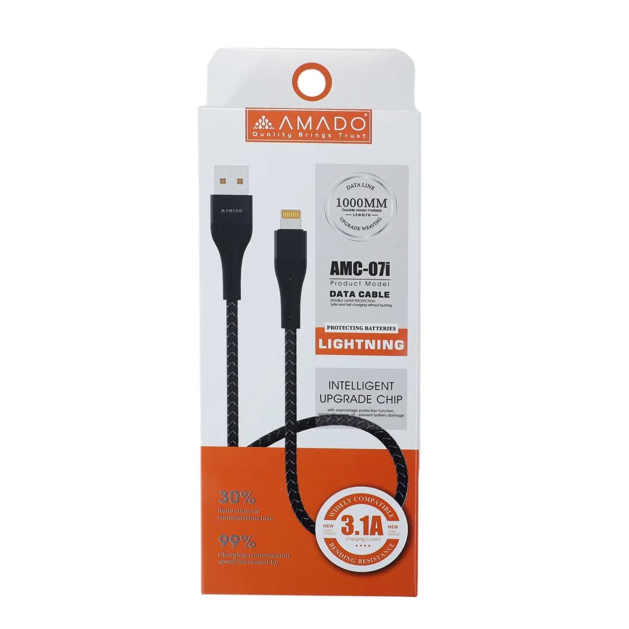 کابل USB به TYPE-C آمادو مدل AMADO AMC-07i — تصویر ۲