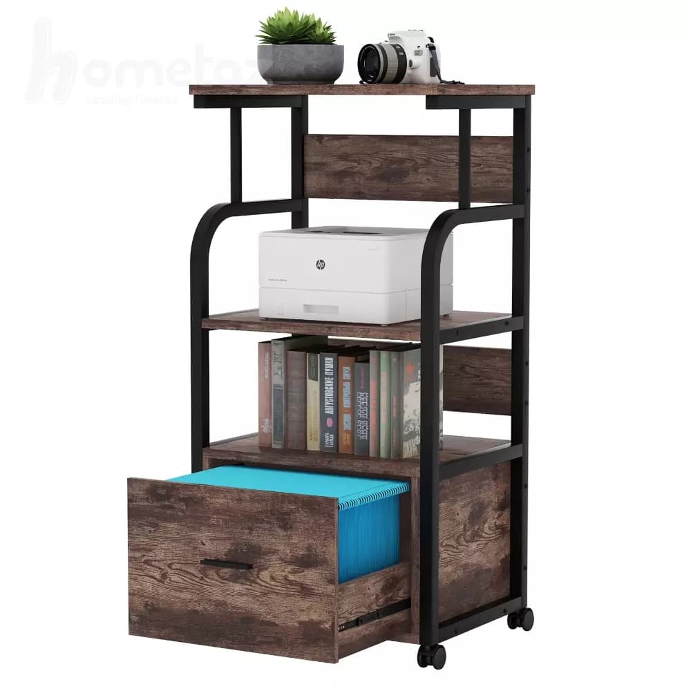 فایل کشویی فلزی با باکس چوبی یا ام دی افی مدل ht1753 — تصویر ۵
