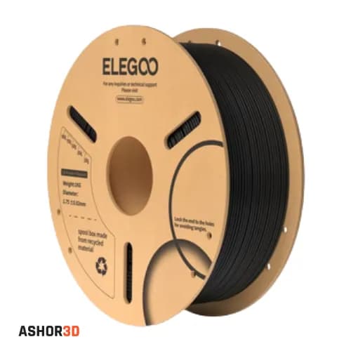 فیلامنت PLA مشکی Elegoo قطر 1.75mm | خروجی یکنواخت