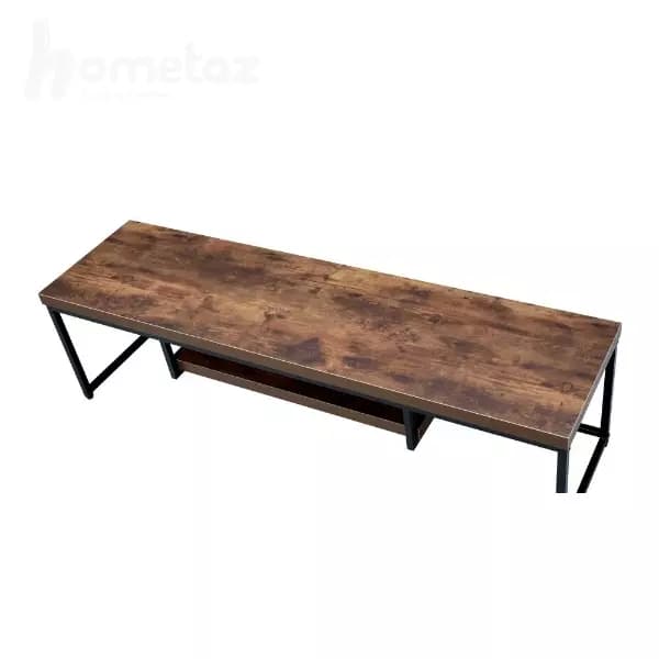 میز تلویزیون فلزی روستیک با صفحه چوب یا mdf مدل ht1862 — تصویر ۵