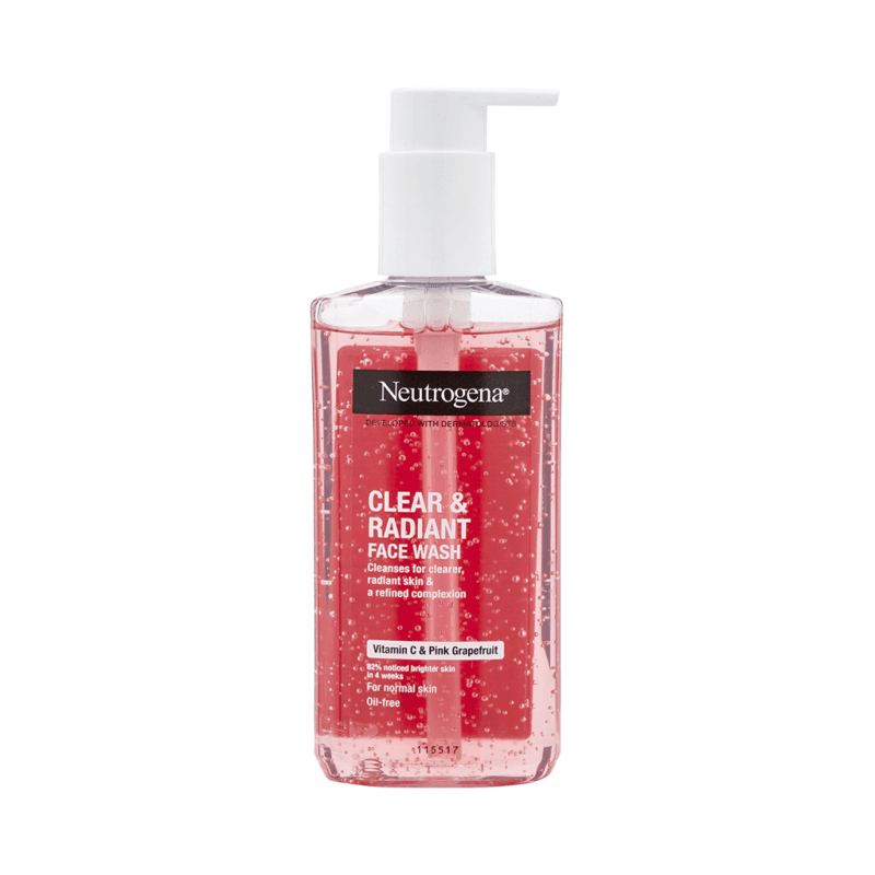 ژل شستشو صورت گریپ فروت نوتروژینا مدل Clear and Radiant حجم 200 میل