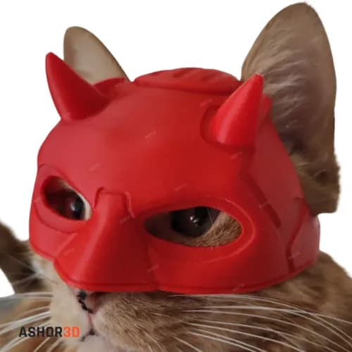 ماسک گربه طرح Daredevil پرینت سه بعدی — تصویر ۲