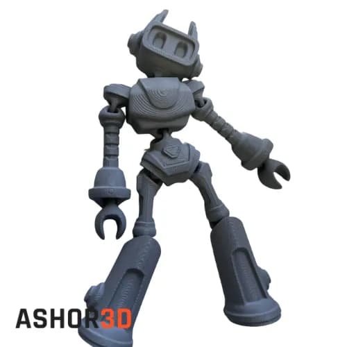 اسباب بازی فلکسی Zippy the Bot | فیگور مفصلی پرینت سه بعدی — تصویر ۳