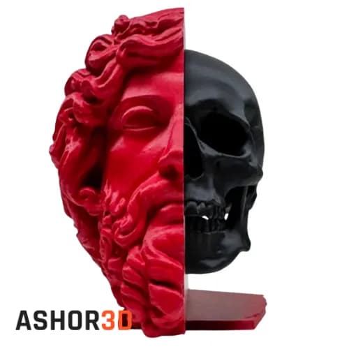 فیگور Zeus Skull | دکور کلکسیونی چاپ سه‌بعدی Ashor3D