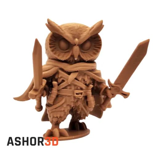 فیگور جغد جنگجو | مجسمه دکوری پرینت سه‌بعدی Ashor3D