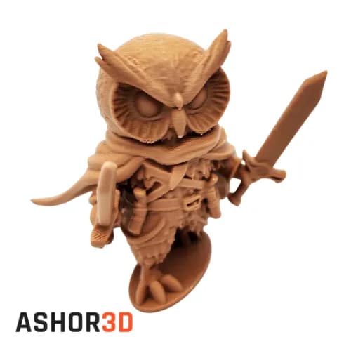 فیگور جغد جنگجو | مجسمه دکوری پرینت سه‌بعدی Ashor3D — تصویر ۳