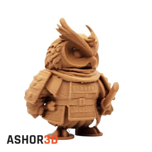 فیگور جغد سامورایی – مجسمه دکوری پرینت سه بعدی Ashor3D