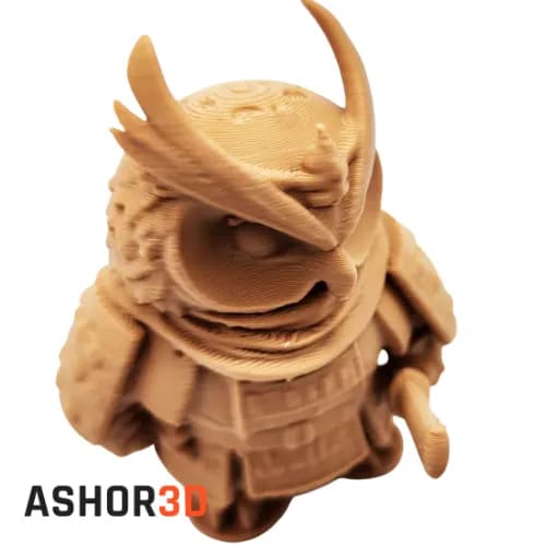 فیگور جغد سامورایی – مجسمه دکوری پرینت سه بعدی Ashor3D — تصویر ۲