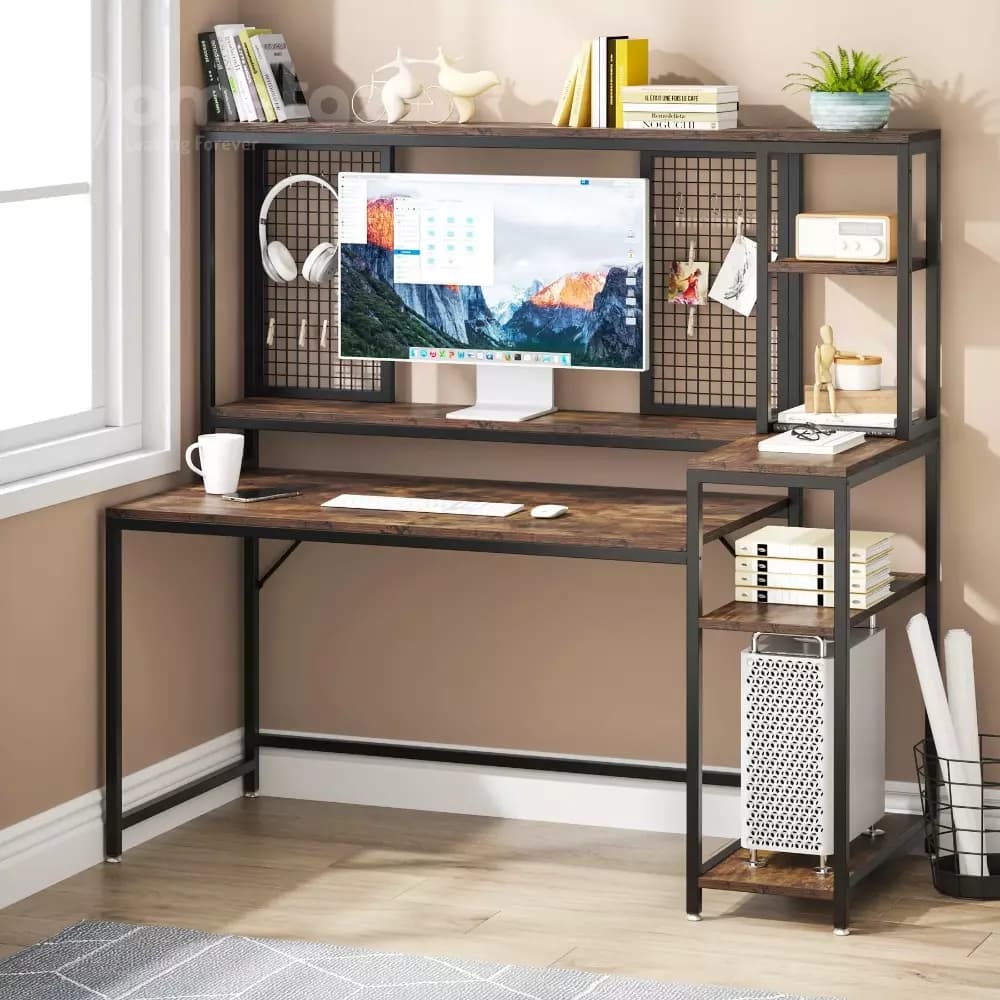 میز گیمینگ gaming فلزی با صفحه mdf مدل ht1887 — تصویر ۴