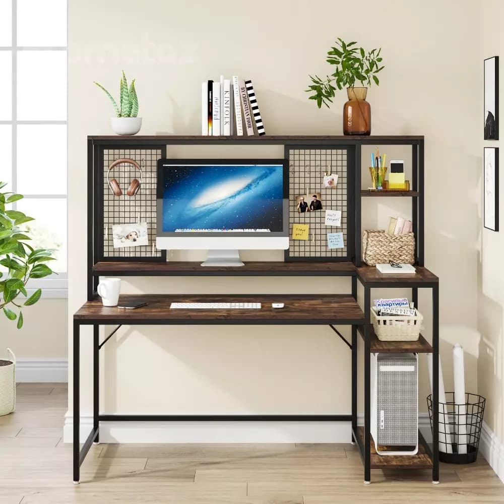 میز گیمینگ gaming فلزی با صفحه mdf مدل ht1887 — تصویر ۲