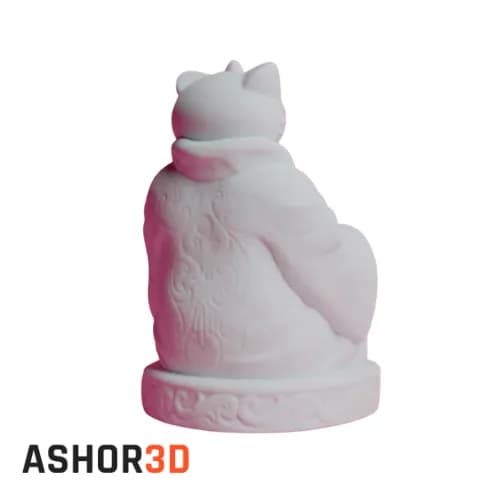 فیگور Hello Kitty طرح بودا | مجسمه دکوری پرینت سه‌بعدی — تصویر ۲