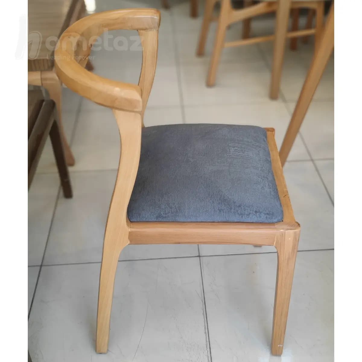 صندلی ناهار خوری روستیک با چوب راش یا گردو مدل ht1708 — تصویر ۸