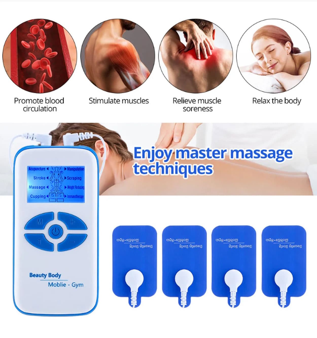 دستگاه تنس و ماساژ چندکاره Multifunctional Massager moblie-Gym کد 45121 — تصویر ۷