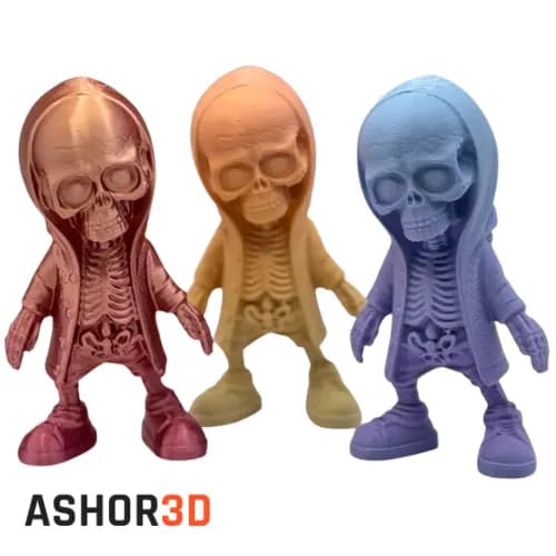فیگور اسکلت ریپر شنل‌دار | مجسمه دکوری پرینت سه بعدی