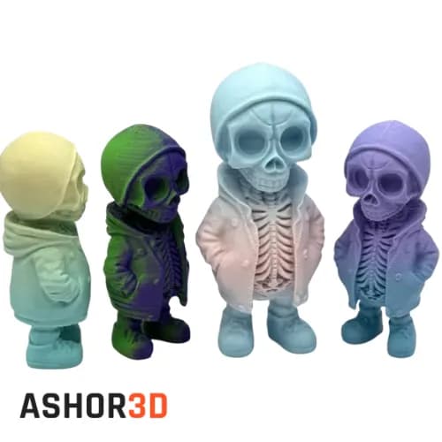 فیگور اسکلت شنل‌دار ترسناک | دکور پرینت سه‌بعدی Ashor3D