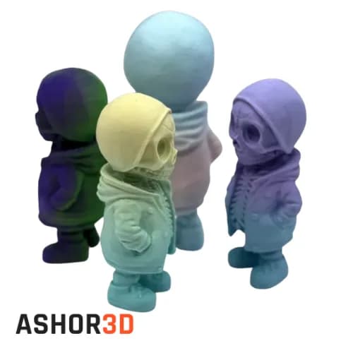 فیگور اسکلت شنلدار ترسناک | دکور پرینت سهبعدی Ashor3D — تصویر ۳