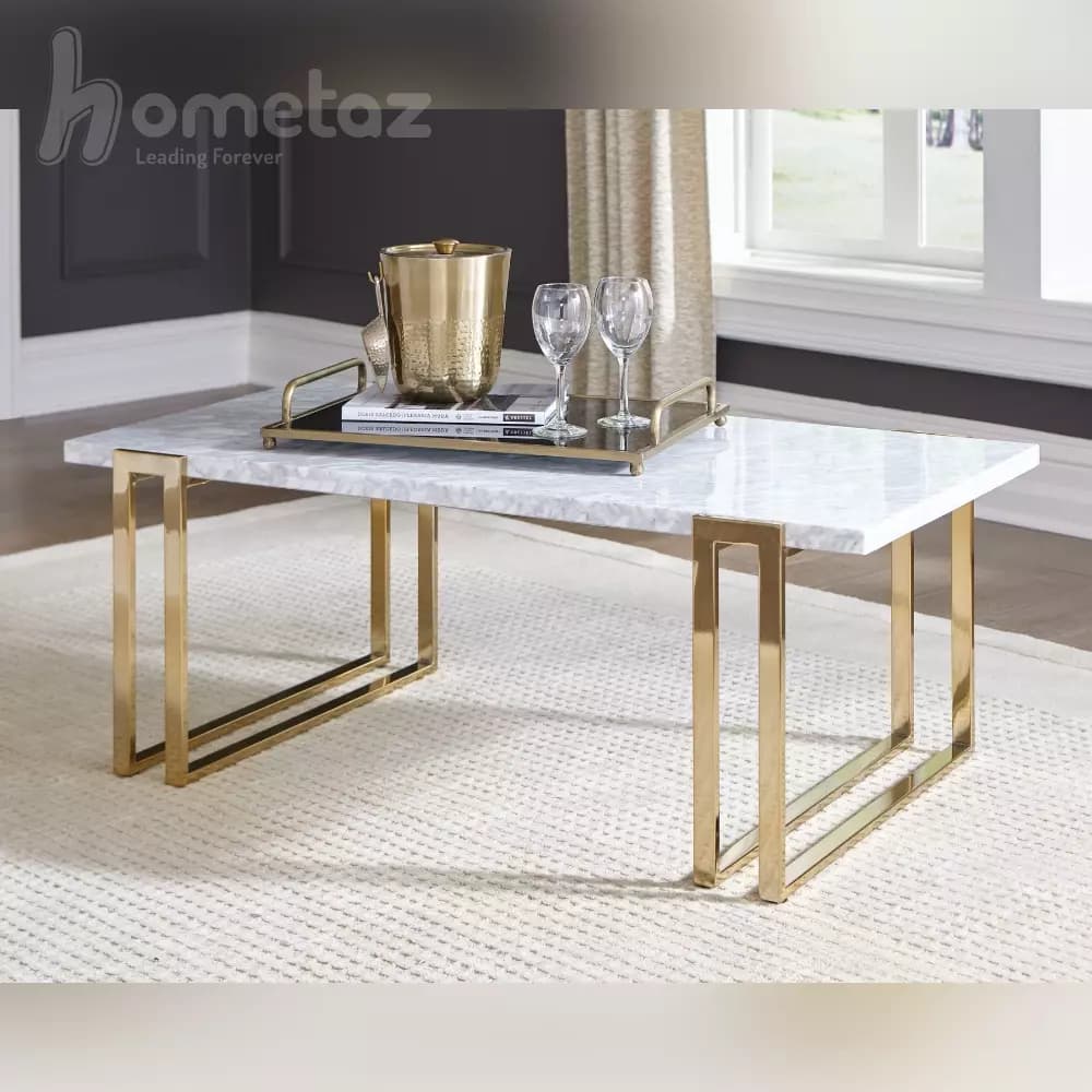 میز جلو مبلی پایه استیل طرح آندیا