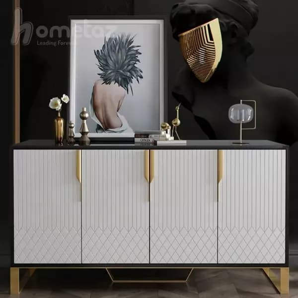 میز پایه استیل کنسول مدرن طرح لنا — تصویر ۴