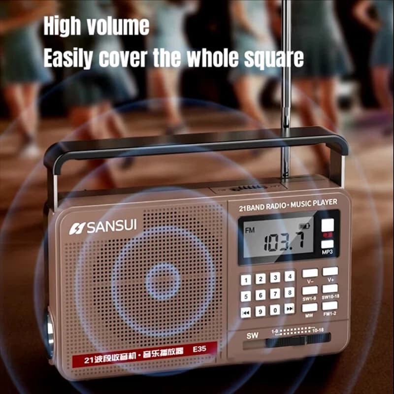 رادیو شارژی SANSUI مدل E35 — تصویر ۵