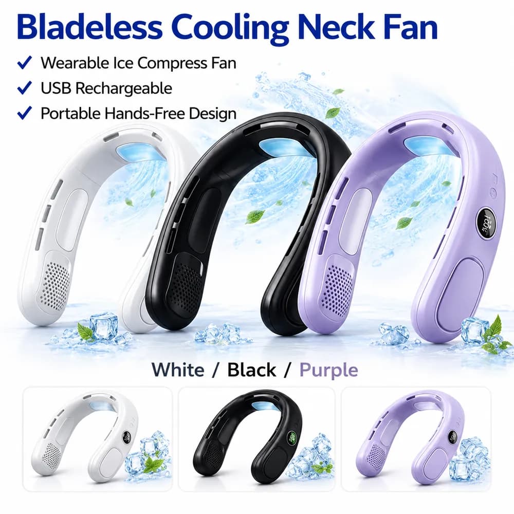 پنکه گردنی جنریک مدل Cold Compress Neck Fan Model N90 — تصویر ۶