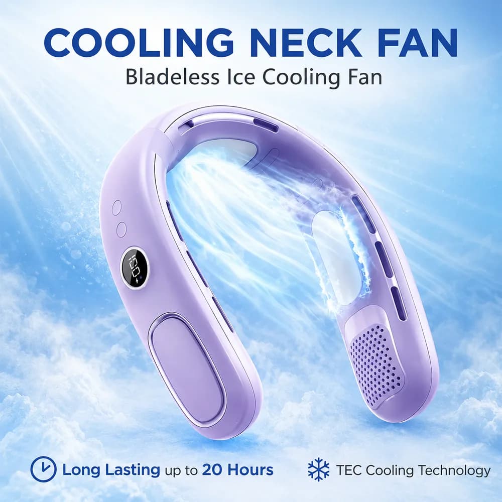 پنکه گردنی جنریک مدل Cold Compress Neck Fan Model N90 — تصویر ۲