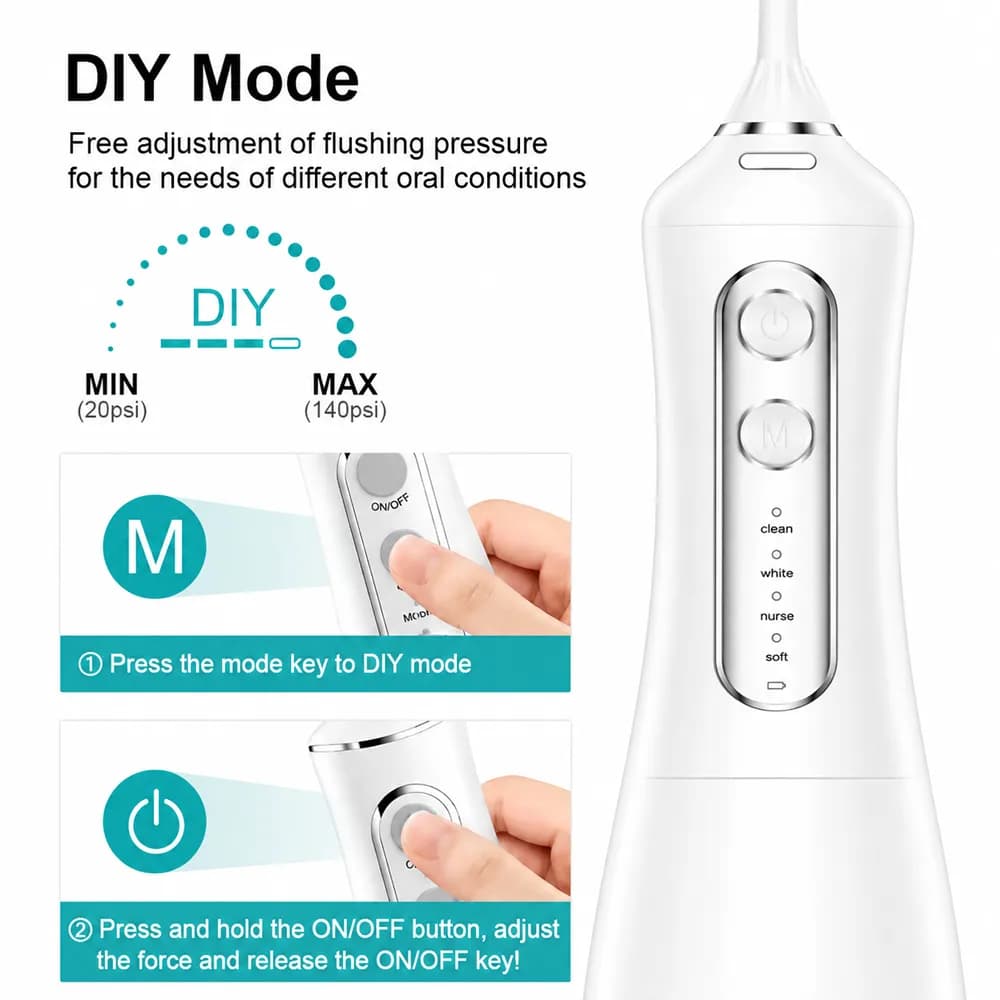 مسواک برقی و واترجت سنک مدل Senk Intelligent Water Flosser & Electric Toothbrush Set Model 1001 — تصویر ۳