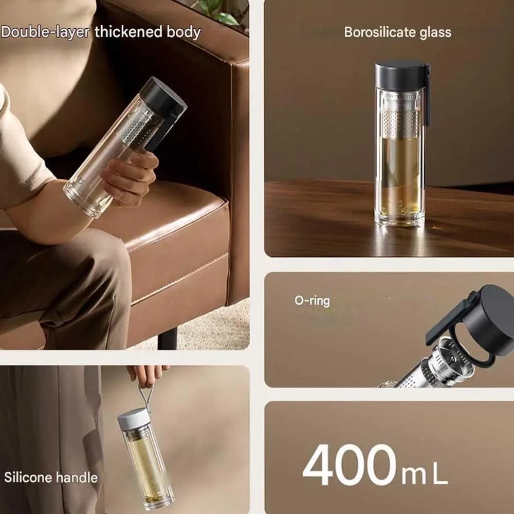 فلاسک قابل حمل شیائومی مدل Mijia Flask 400ml MJBLB01PL — تصویر ۳