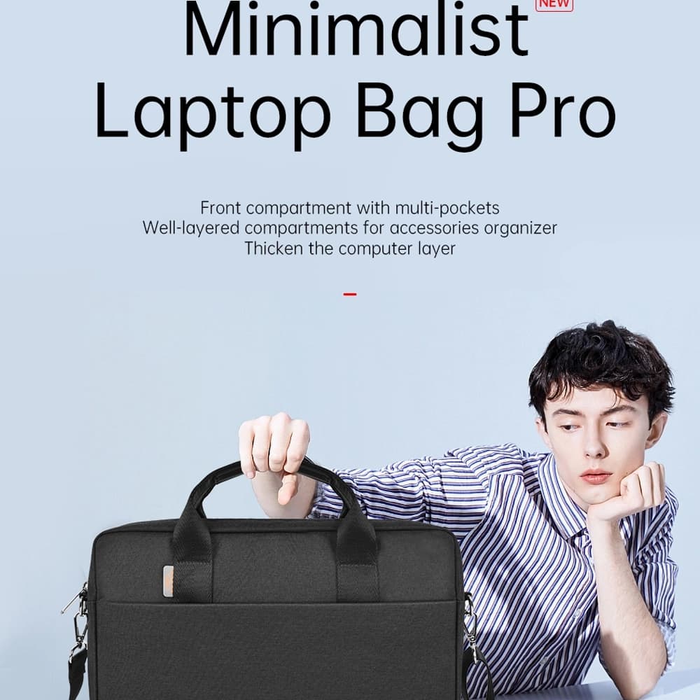 کیف لپ تاپ 15.6 اینچ شیائومی مدل WIWU Minimalist Laptop bag Pro — تصویر ۳