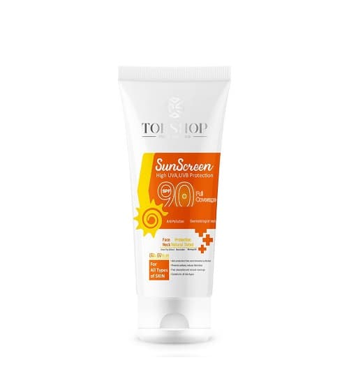 کرم ضد آفتاب بی رنگ تاپ شاپ SPF 90