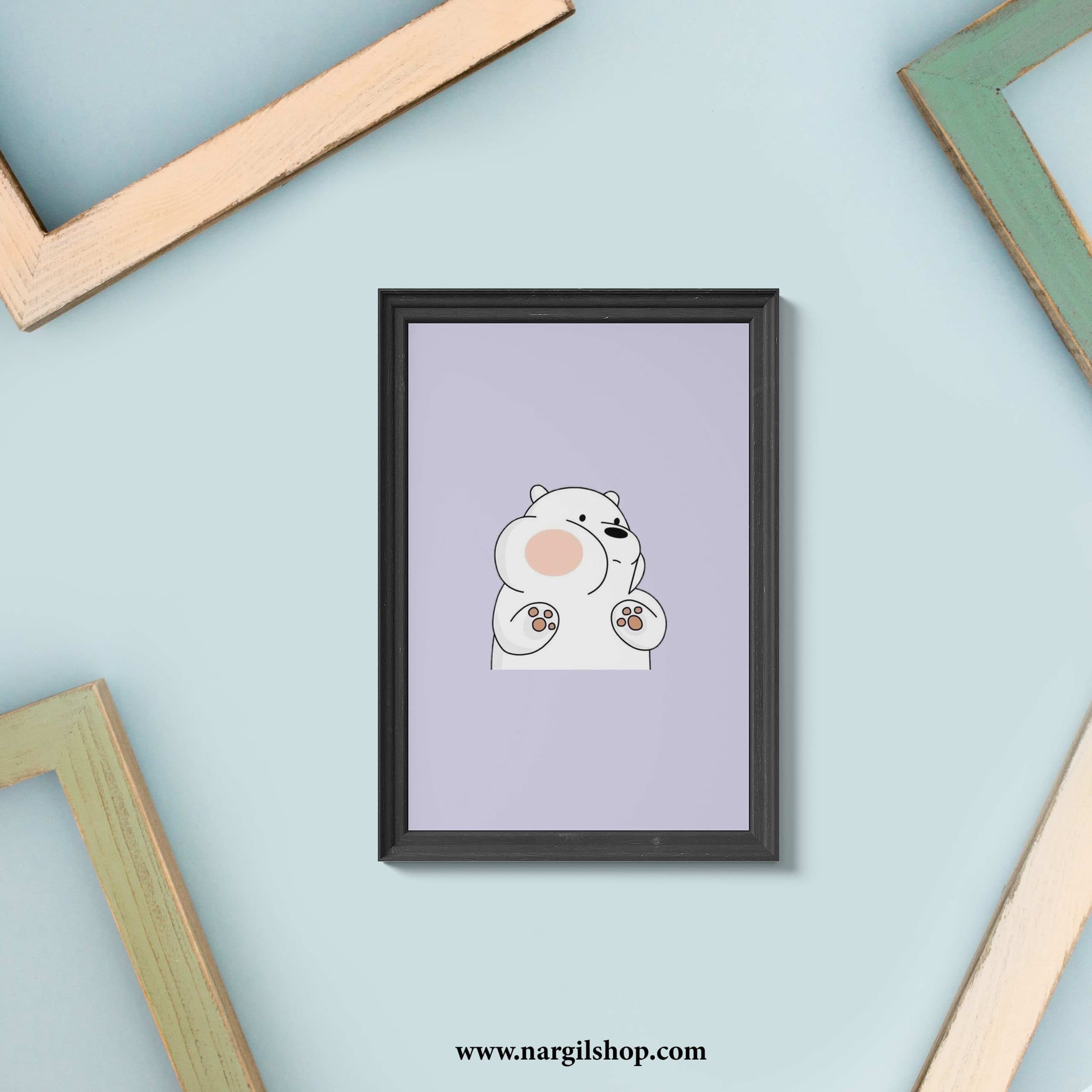 تابلو خرس های کله فندقی 40 | We Bare Bears Frame 40