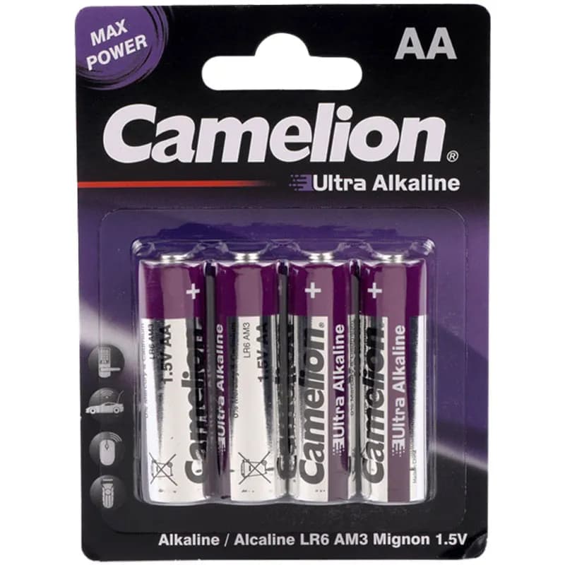 باتری چهارتایی قلمی Camelion Ultra Alkaline LR6 AM3 1.5V AA — تصویر ۳