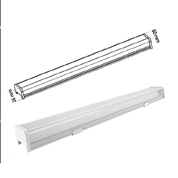 مهتابی خطی LED اکورن 80 وات 120 سانتیمتر پارس شعاع توس — تصویر ۲