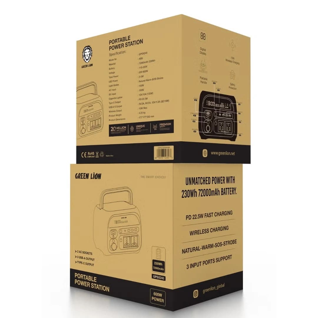 پاور استیشن 600 وات 72000mAh گرین لاین — تصویر ۳