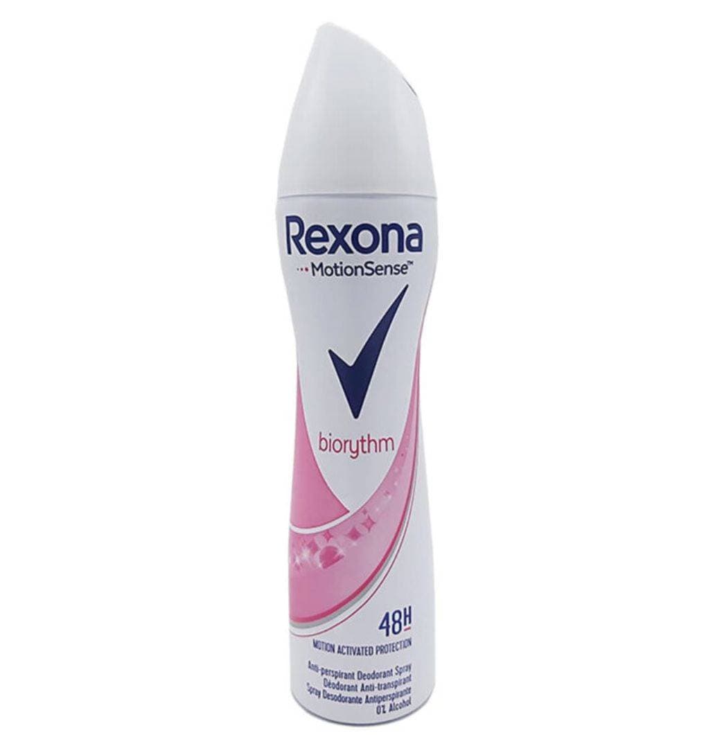 اسپری خوش بو کننده و ضد تعریق زنانه رکسونا Rexona اصلی مدل BIORYTHM حجم 200 میل Women’s antiperspirant spray Rexona model BIORYTHM volume 200 ml