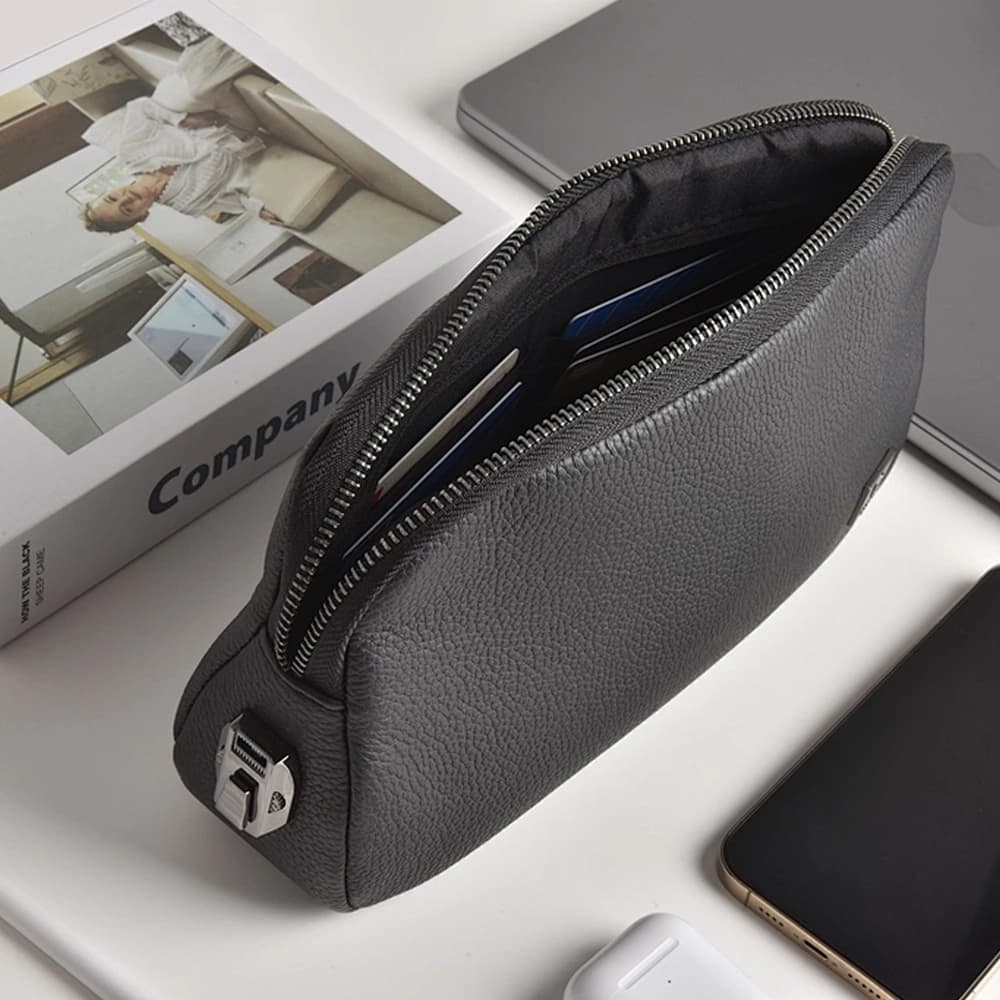 کیف لوازم جانبی دارای قفل رمزدار شیائومی مدل WIWU Alpha Anti-Theft Clutch Bag — تصویر ۵